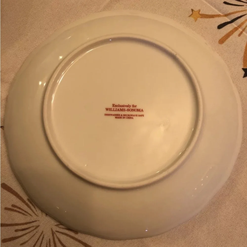 Williams Sonoma TWAS THE NIGHT BEFORE CHRISTMAS Reindeer 8.25” Salad Plate